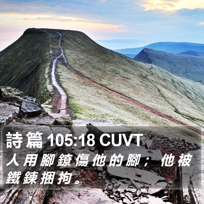 詩 篇 105:18 CUVT Bible Study