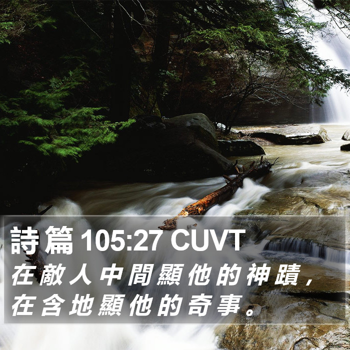 詩 篇 105:27 CUVT Bible Study