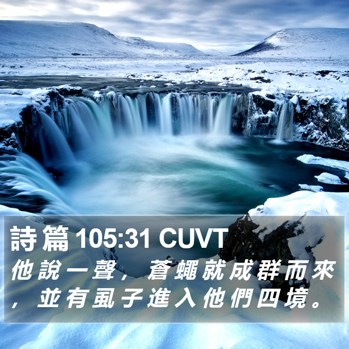 詩 篇 105:31 CUVT Bible Study
