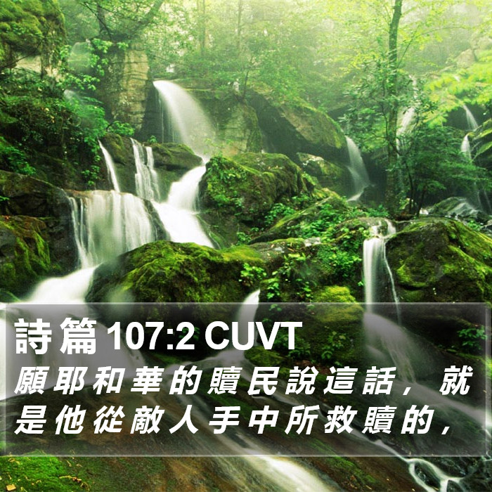 詩 篇 107:2 CUVT Bible Study