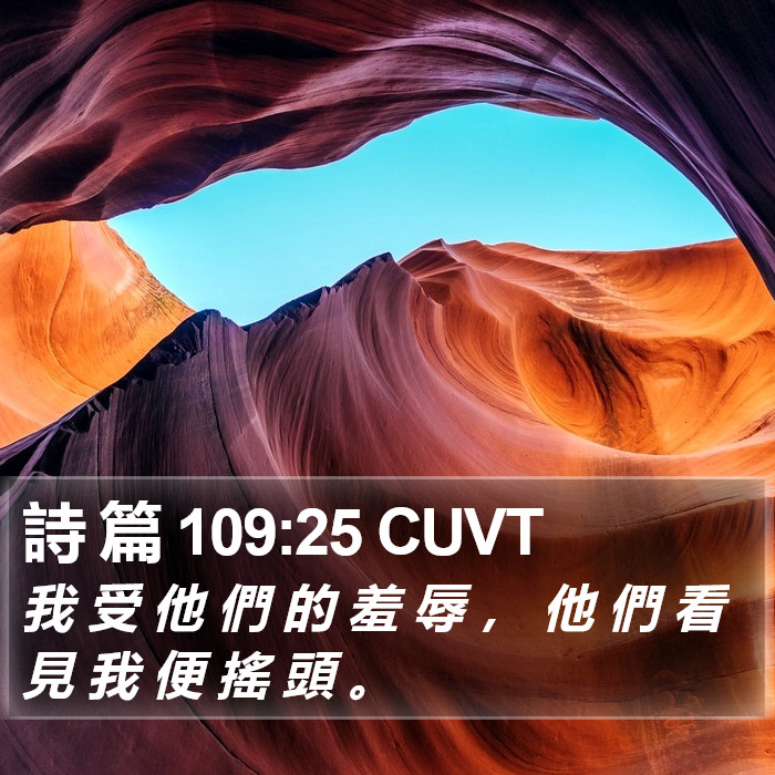 詩 篇 109:25 CUVT Bible Study