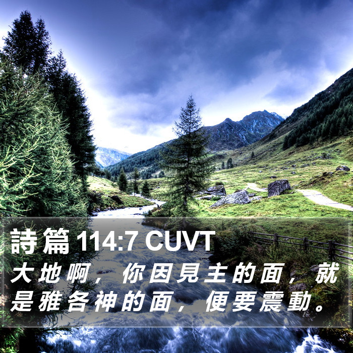 詩 篇 114:7 CUVT Bible Study