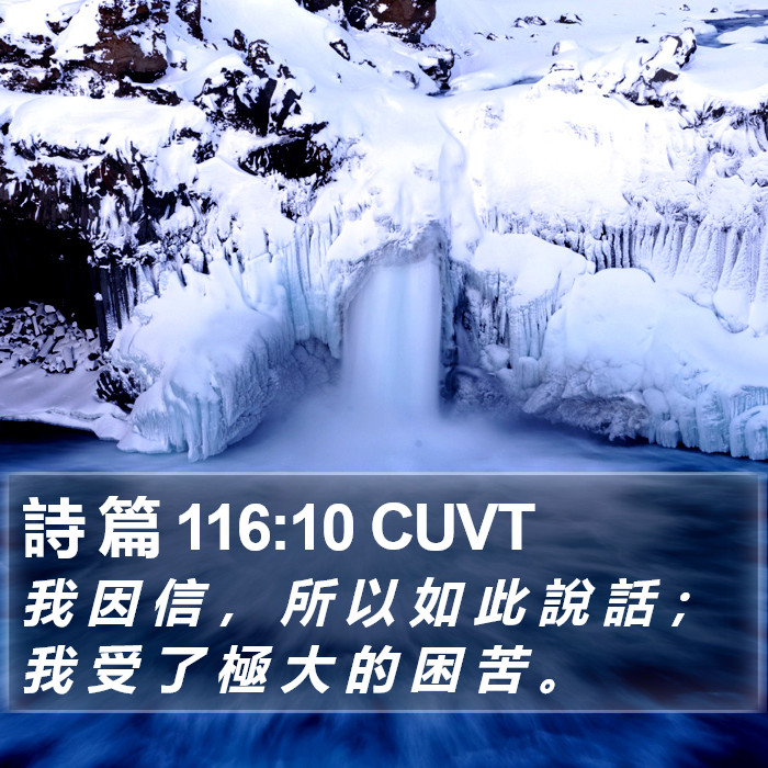詩 篇 116:10 CUVT Bible Study