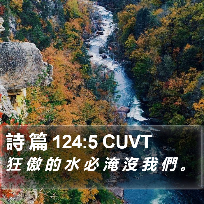 詩 篇 124:5 CUVT Bible Study