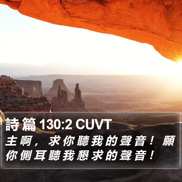 詩 篇 130:2 CUVT Bible Study