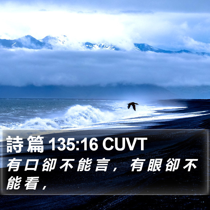 詩 篇 135:16 CUVT Bible Study