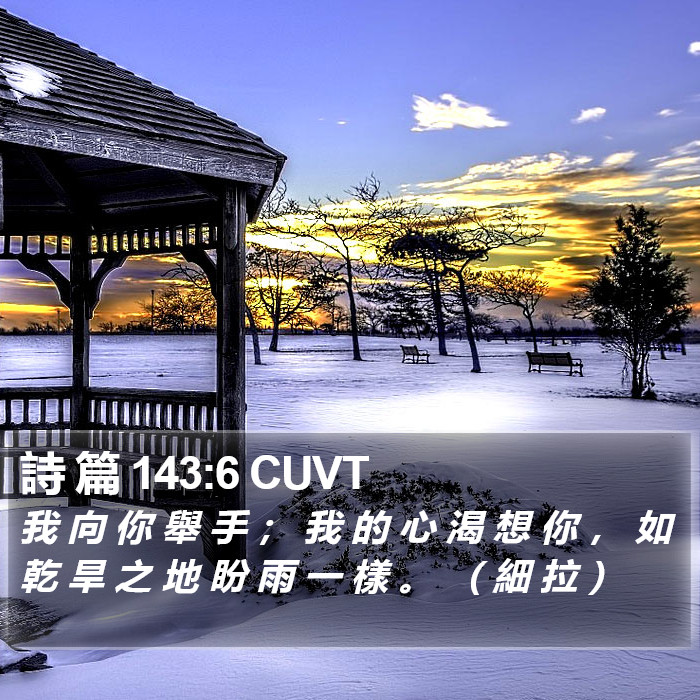 詩 篇 143:6 CUVT Bible Study