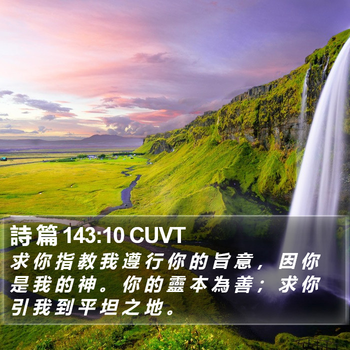 詩 篇 143:10 CUVT Bible Study