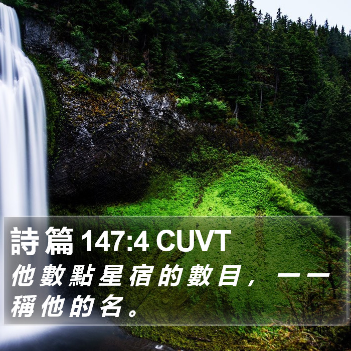 詩 篇 147:4 CUVT Bible Study