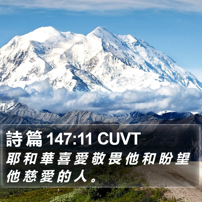 詩 篇 147:11 CUVT Bible Study