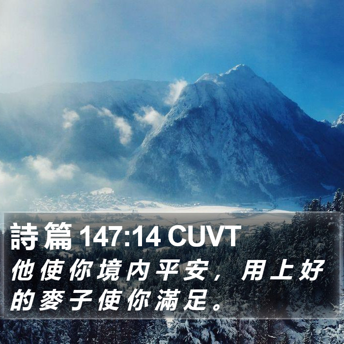 詩 篇 147:14 CUVT Bible Study