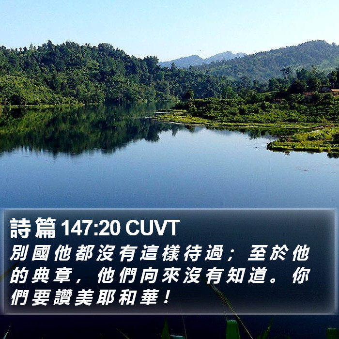 詩 篇 147:20 CUVT Bible Study