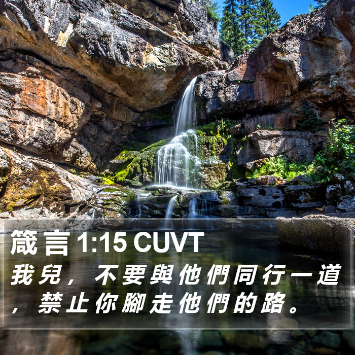 箴 言 1:15 CUVT Bible Study