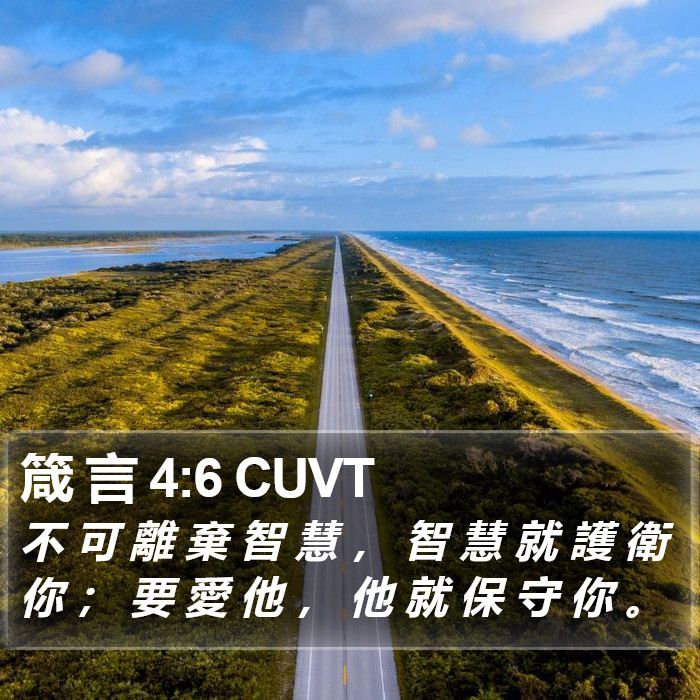 箴 言 4:6 CUVT Bible Study