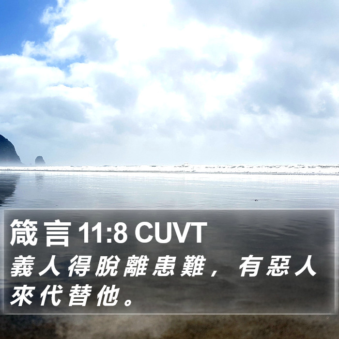 箴 言 11:8 CUVT Bible Study