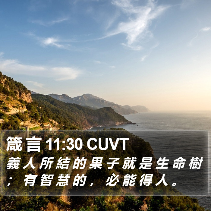 箴 言 11:30 CUVT Bible Study