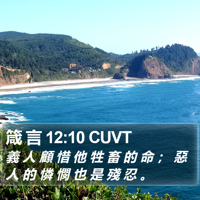 箴 言 12:10 CUVT Bible Study
