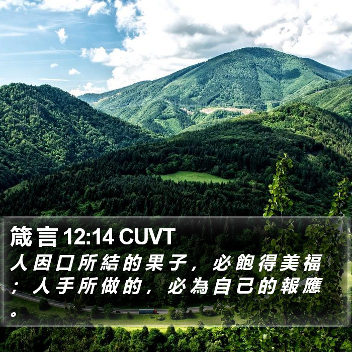 箴 言 12:14 CUVT Bible Study