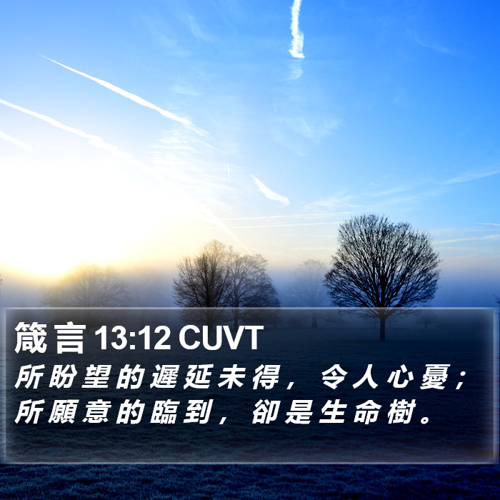 箴 言 13:12 CUVT Bible Study