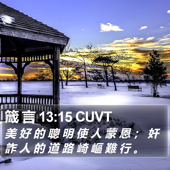 箴 言 13:15 CUVT Bible Study