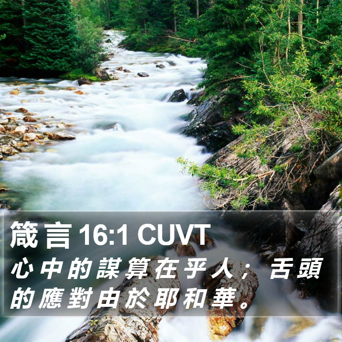 箴 言 16:1 CUVT Bible Study