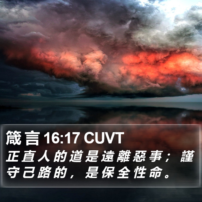 箴 言 16:17 CUVT Bible Study