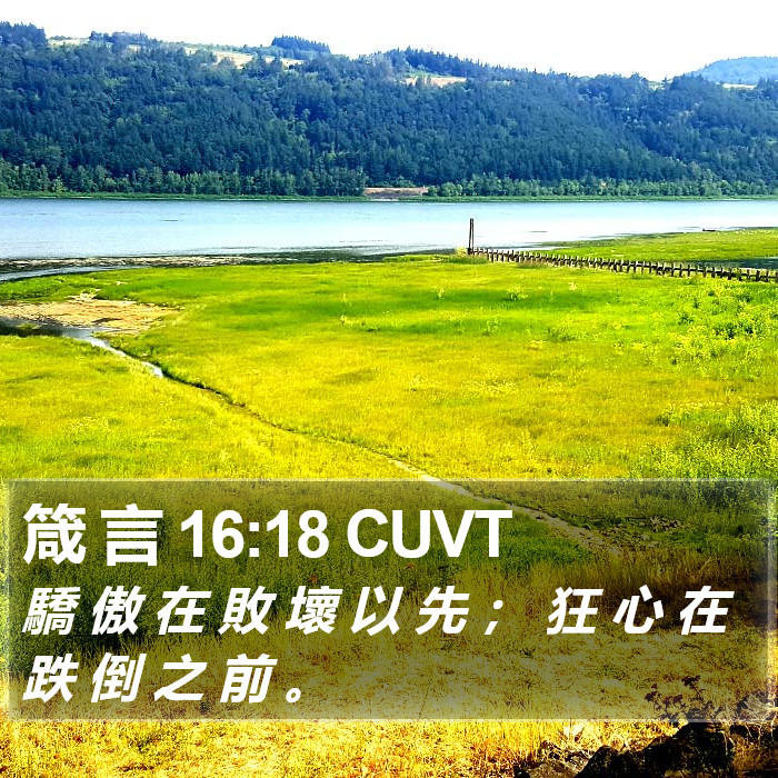 箴 言 16:18 CUVT Bible Study