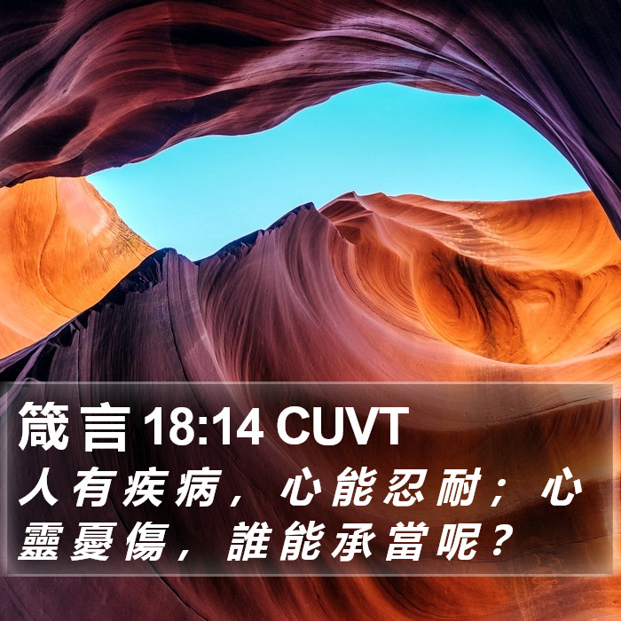 箴 言 18:14 CUVT Bible Study