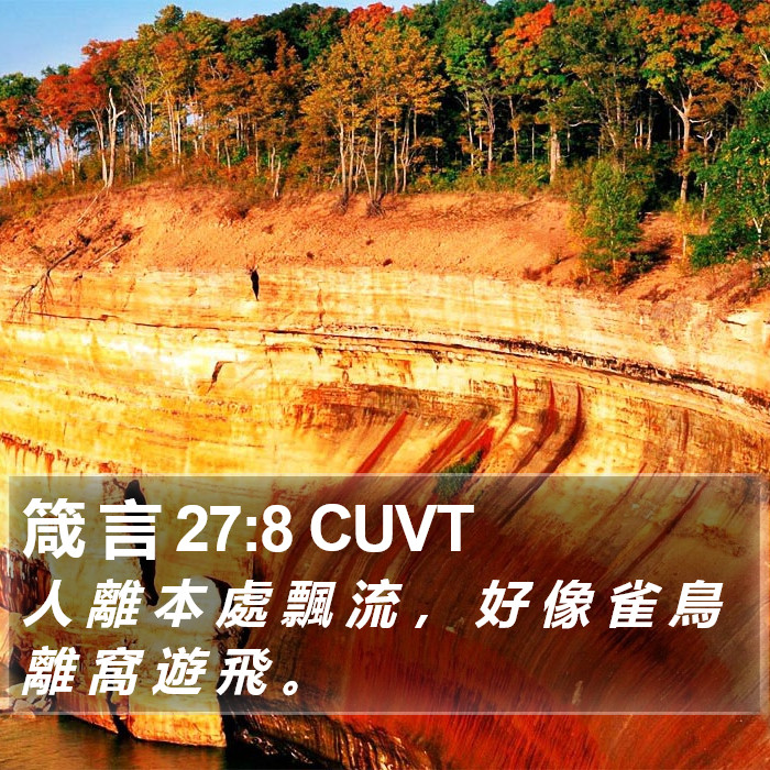 箴 言 27:8 CUVT Bible Study