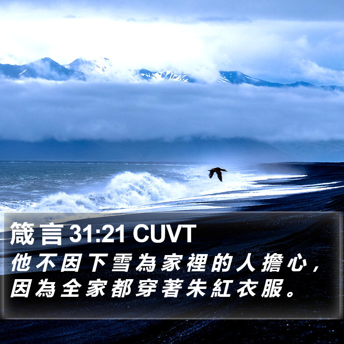 箴 言 31:21 CUVT Bible Study