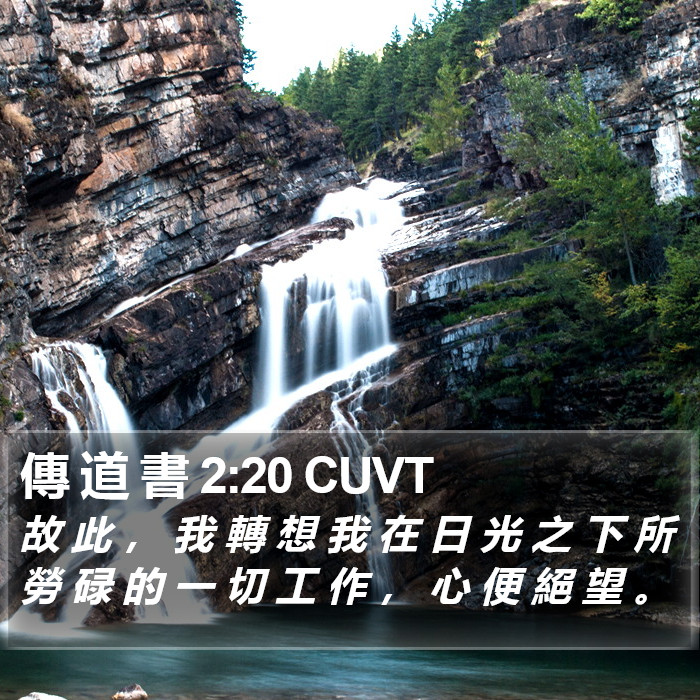 傳 道 書 2:20 CUVT Bible Study