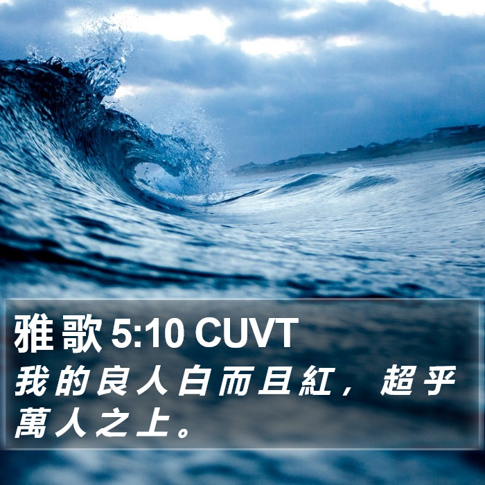 雅 歌 5:10 CUVT Bible Study
