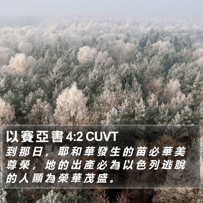 以 賽 亞 書 4:2 CUVT Bible Study