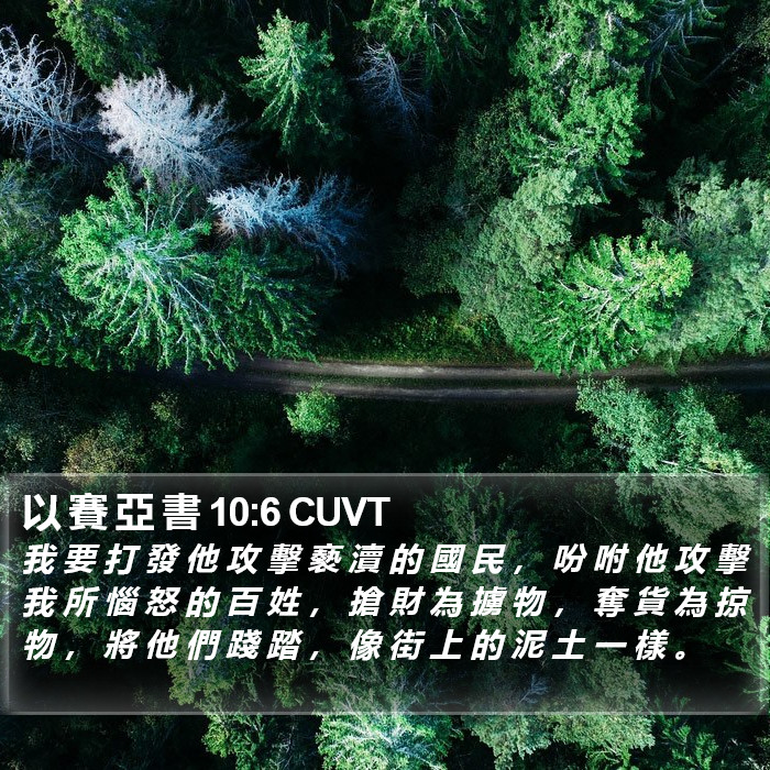 以 賽 亞 書 10:6 CUVT Bible Study