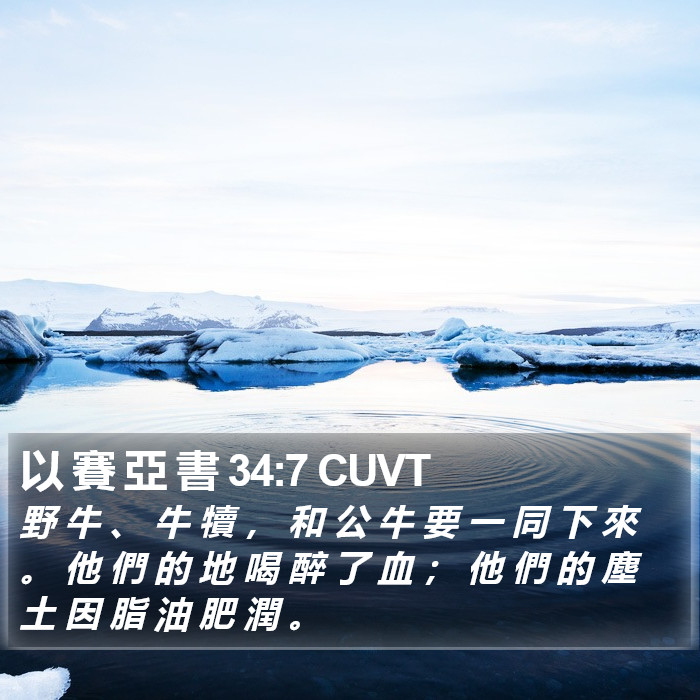 以 賽 亞 書 34:7 CUVT Bible Study