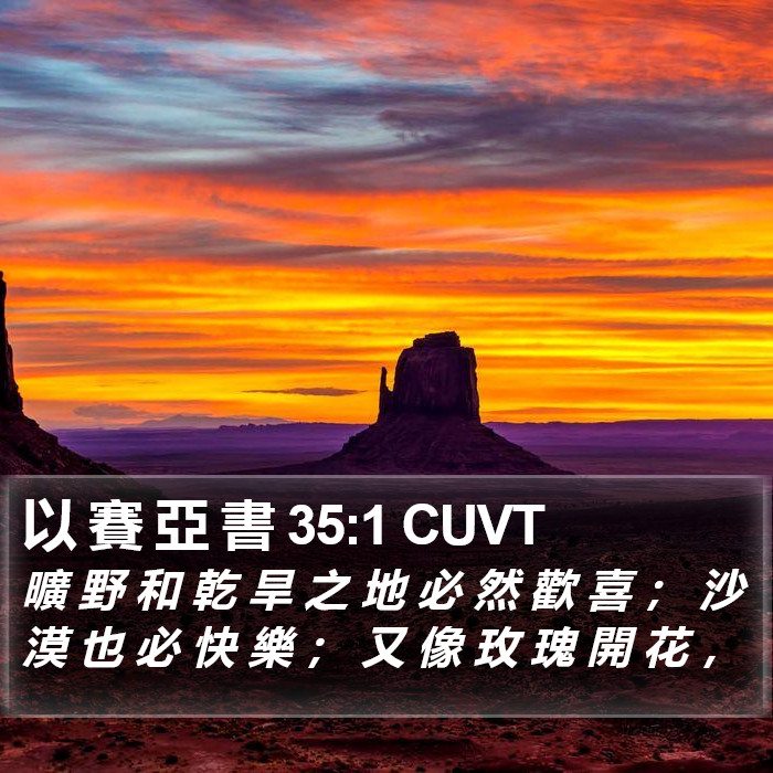 以 賽 亞 書 35:1 CUVT Bible Study