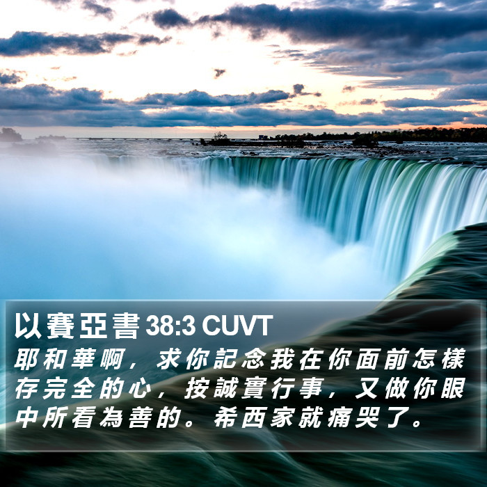 以 賽 亞 書 38:3 CUVT Bible Study