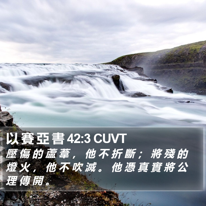 以 賽 亞 書 42:3 CUVT Bible Study
