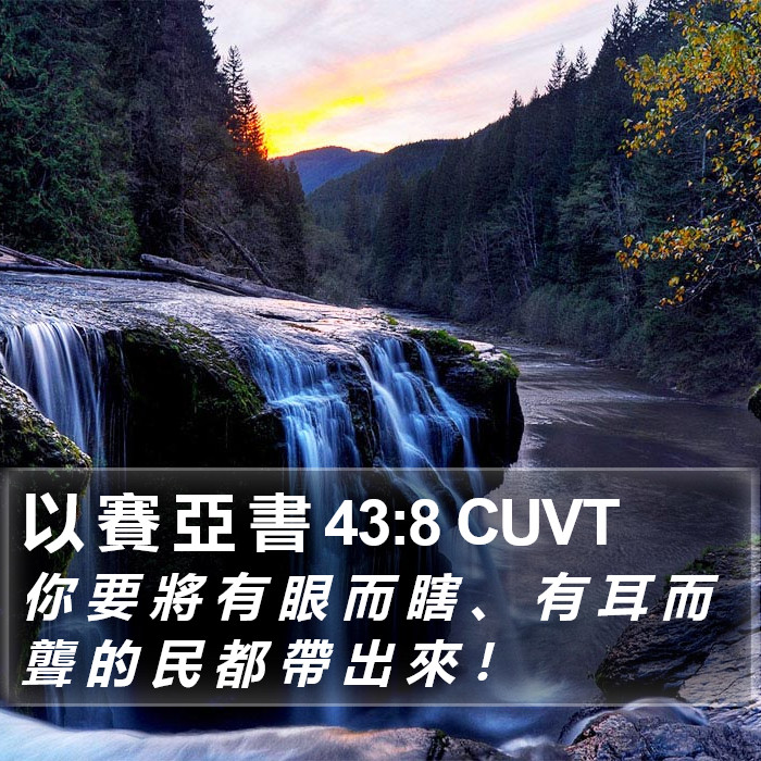 以 賽 亞 書 43:8 CUVT Bible Study