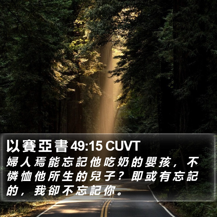 以 賽 亞 書 49:15 CUVT Bible Study