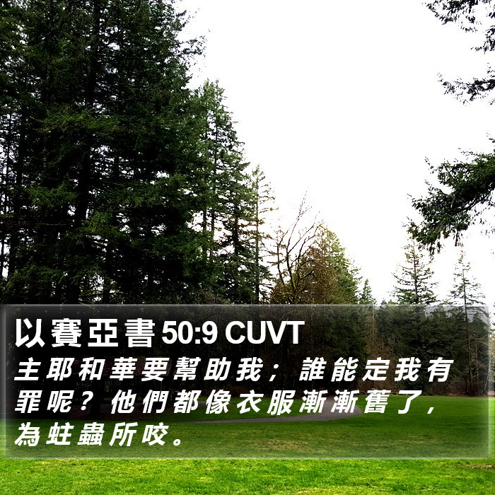 以 賽 亞 書 50:9 CUVT Bible Study