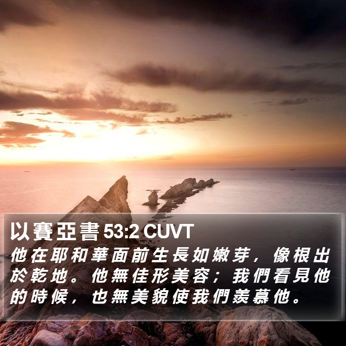 以 賽 亞 書 53:2 CUVT Bible Study