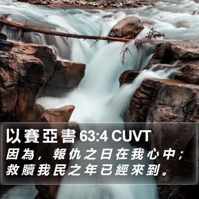 以 賽 亞 書 63:4 CUVT Bible Study