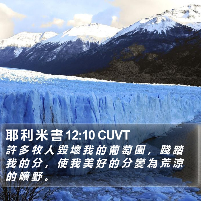 耶 利 米 書 12:10 CUVT Bible Study