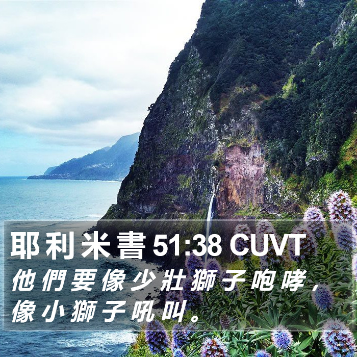 耶 利 米 書 51:38 CUVT Bible Study