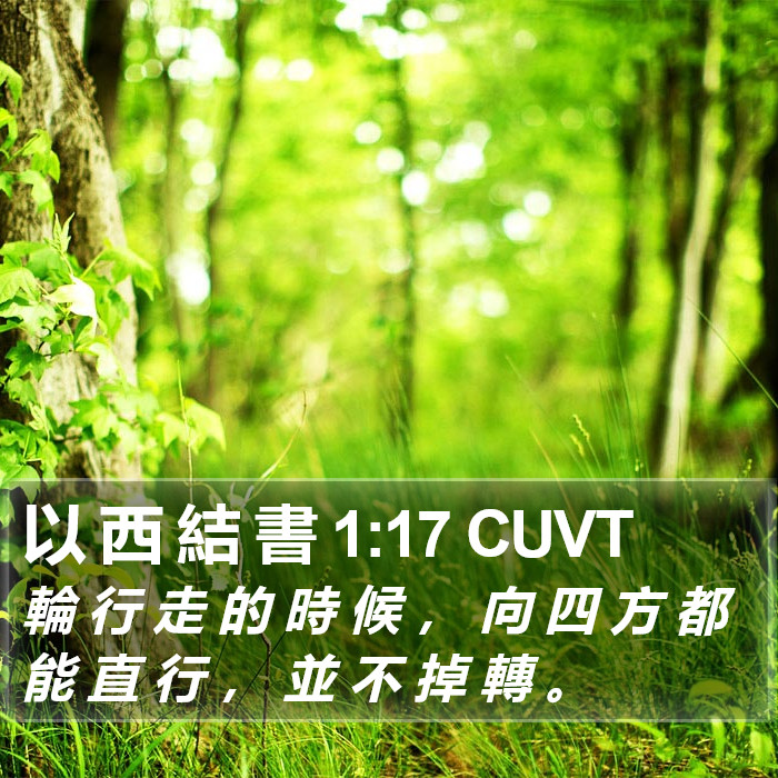 以 西 結 書 1:17 CUVT Bible Study