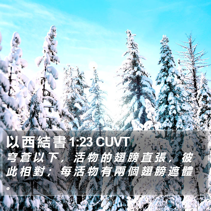 以 西 結 書 1:23 CUVT Bible Study