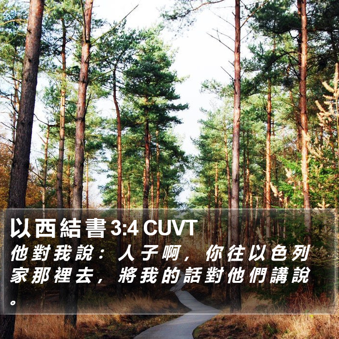 以 西 結 書 3:4 CUVT Bible Study
