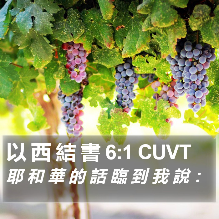 以 西 結 書 6:1 CUVT Bible Study