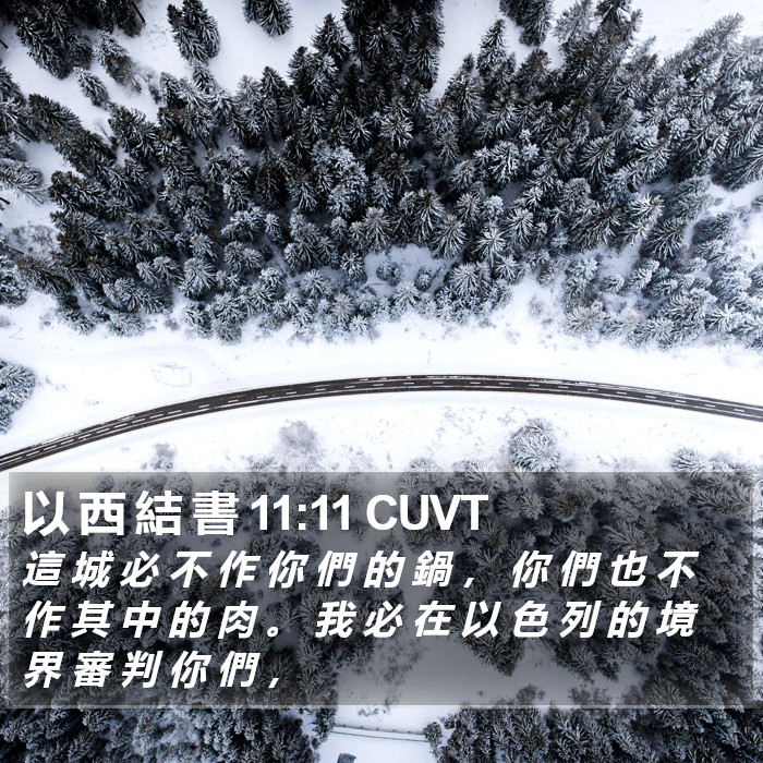 以 西 結 書 11:11 CUVT Bible Study
